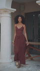 ZEPHY MAXI DRESS - CHOCOLATE