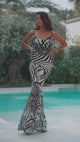 SINAIA MAXI DRESS - ZEBRA