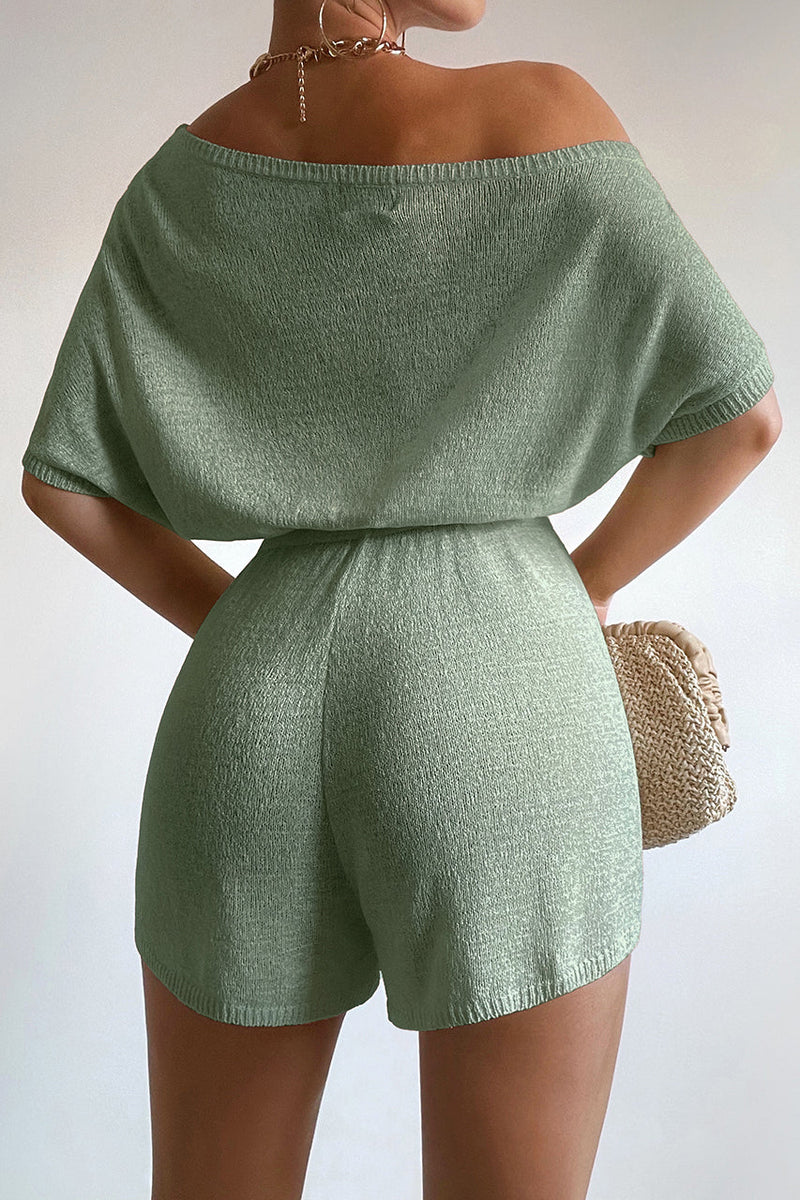 MIAMI KNIT PLAYSUIT - SAGE