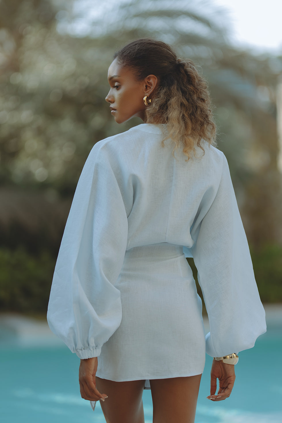 ROMARA LINEN MINI DRESS