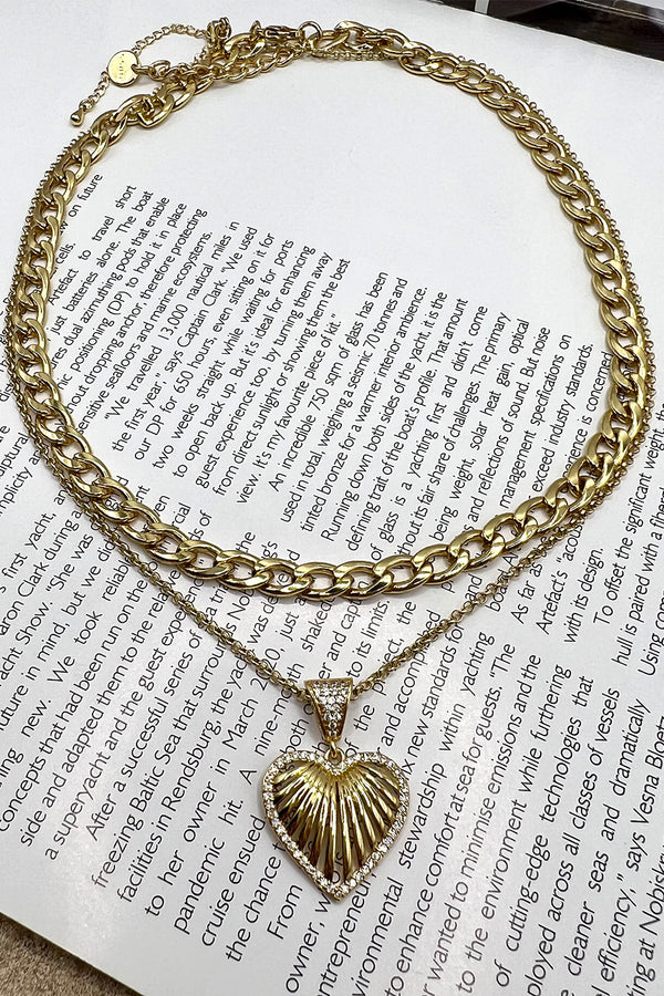 GOLD PLATED AMORE NECKLACE