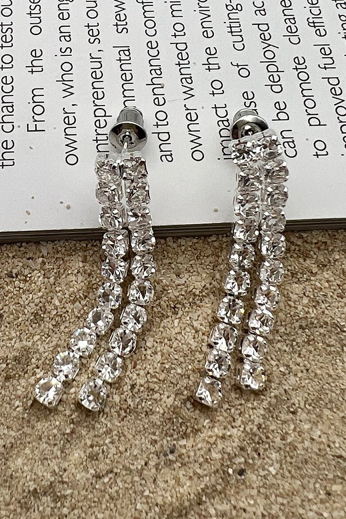 MINI CRYSTAL RAIN EARRINGS