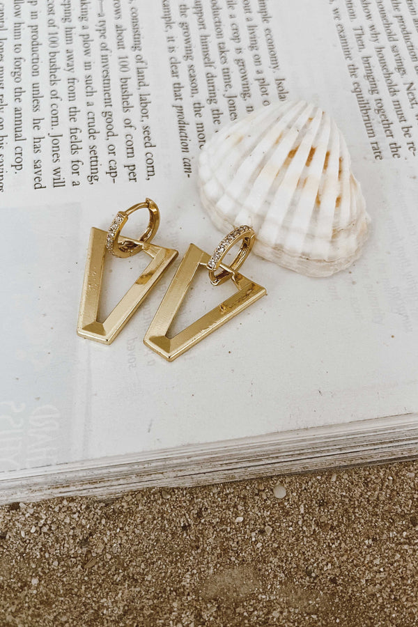 GOLD PLATED VICTORIA EARRINGS