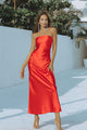 LAICIA SLIP DRESS - RED