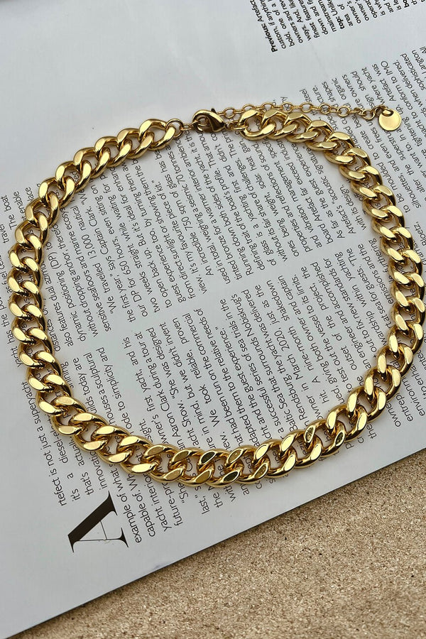 GOLD PLATED ETERNITY NECKLACE