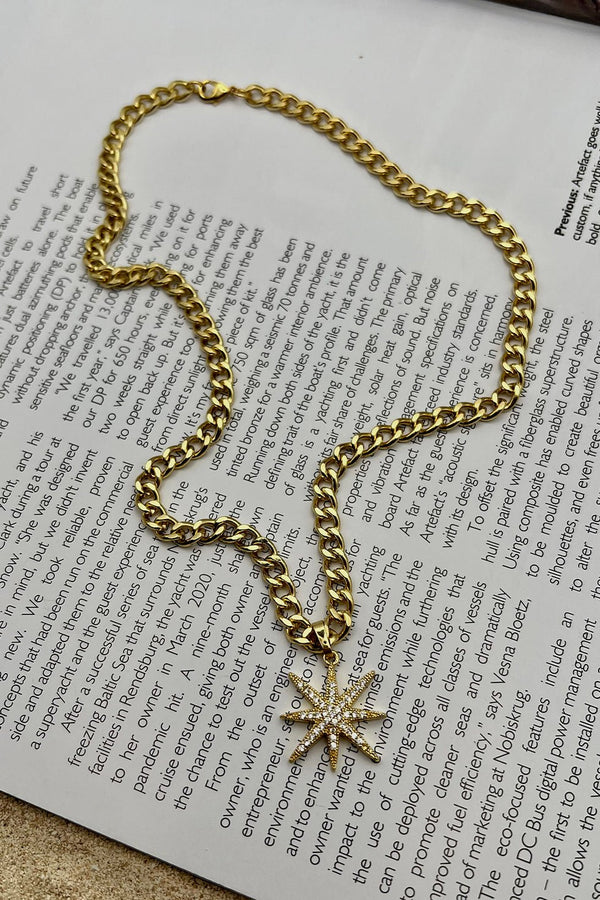 GOLD PLATED NORTH STAR NECKLACE