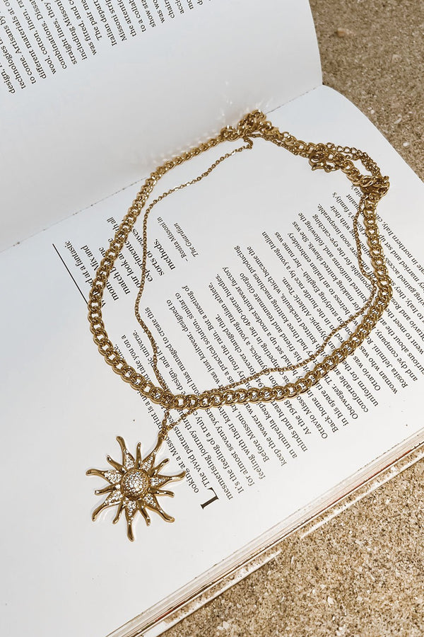 GOLD PLATED STARLIGHT NECKLACE