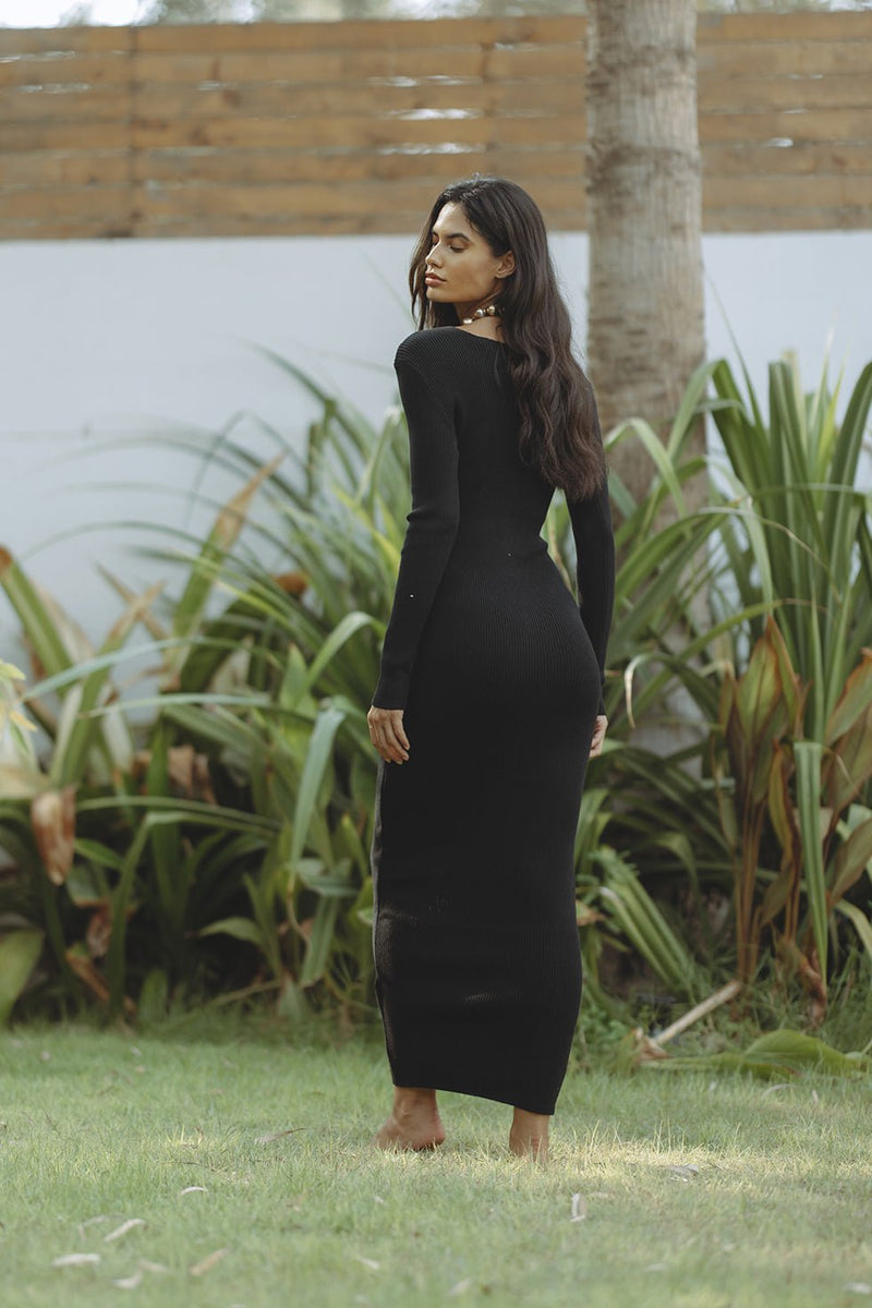 AURORA MAXI DRESS - BLACK