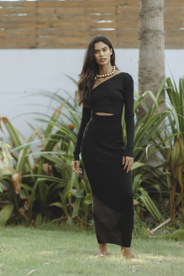 AURORA MAXI DRESS - BLACK