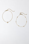 TAMZEN TWO PIECE ANKLET - GOLD