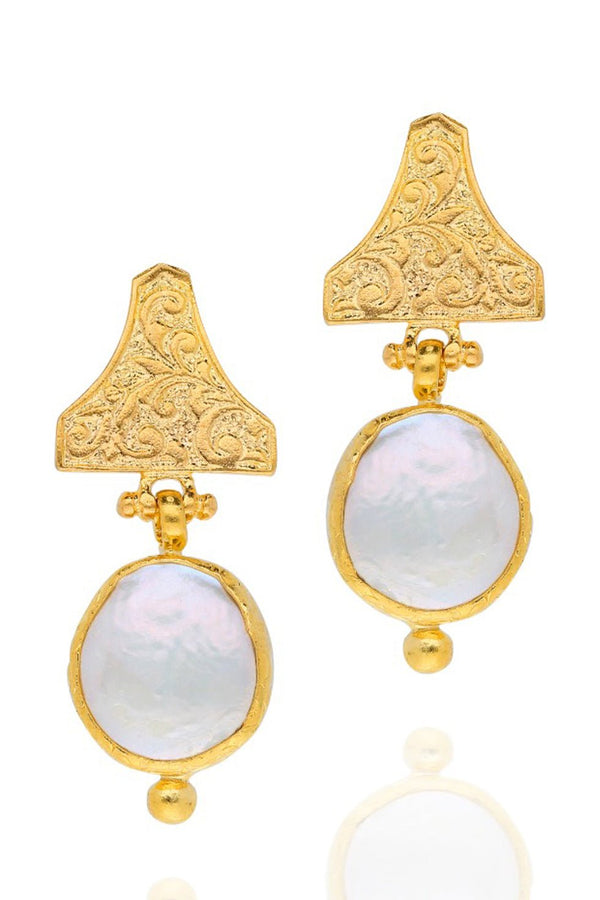 FIONA GOLD PLATED EARRINGS