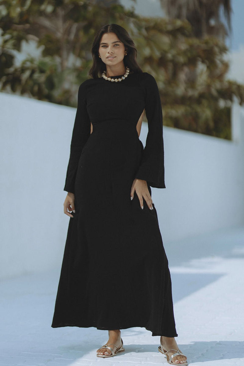 DAHLIA MAXI DRESS - BLACK