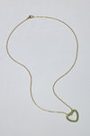 GOLD PLATED HABIBA NECKLACE - GREEN