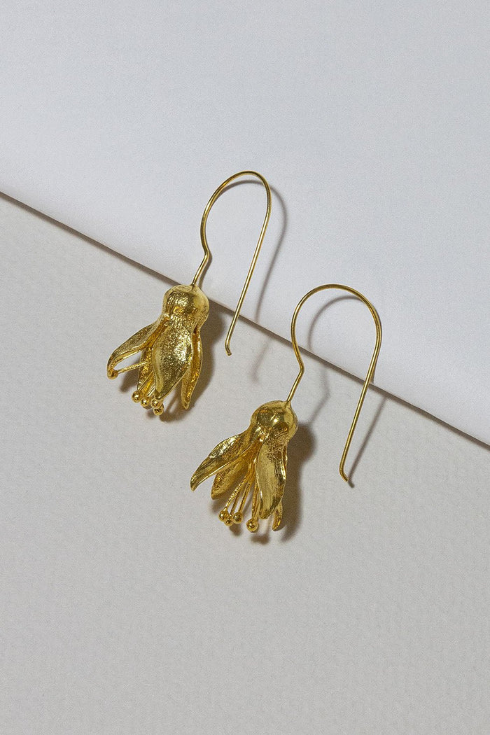 GOLD PLATED TULIP DROP