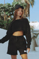 CLF CROPPED SWEATER - BLACK