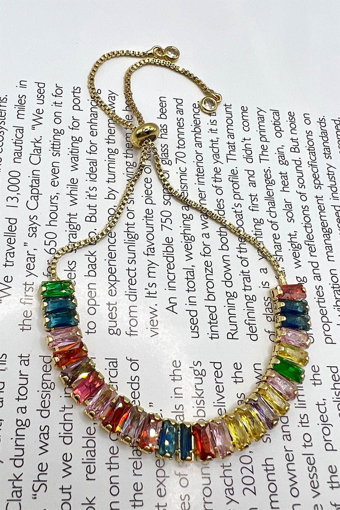 GOLD PLATED RAINBOW BRACELET